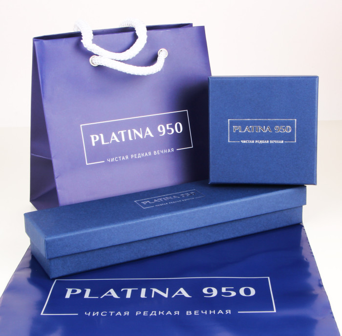 Обручальное кольцо из платины с бриллиантами (008287)