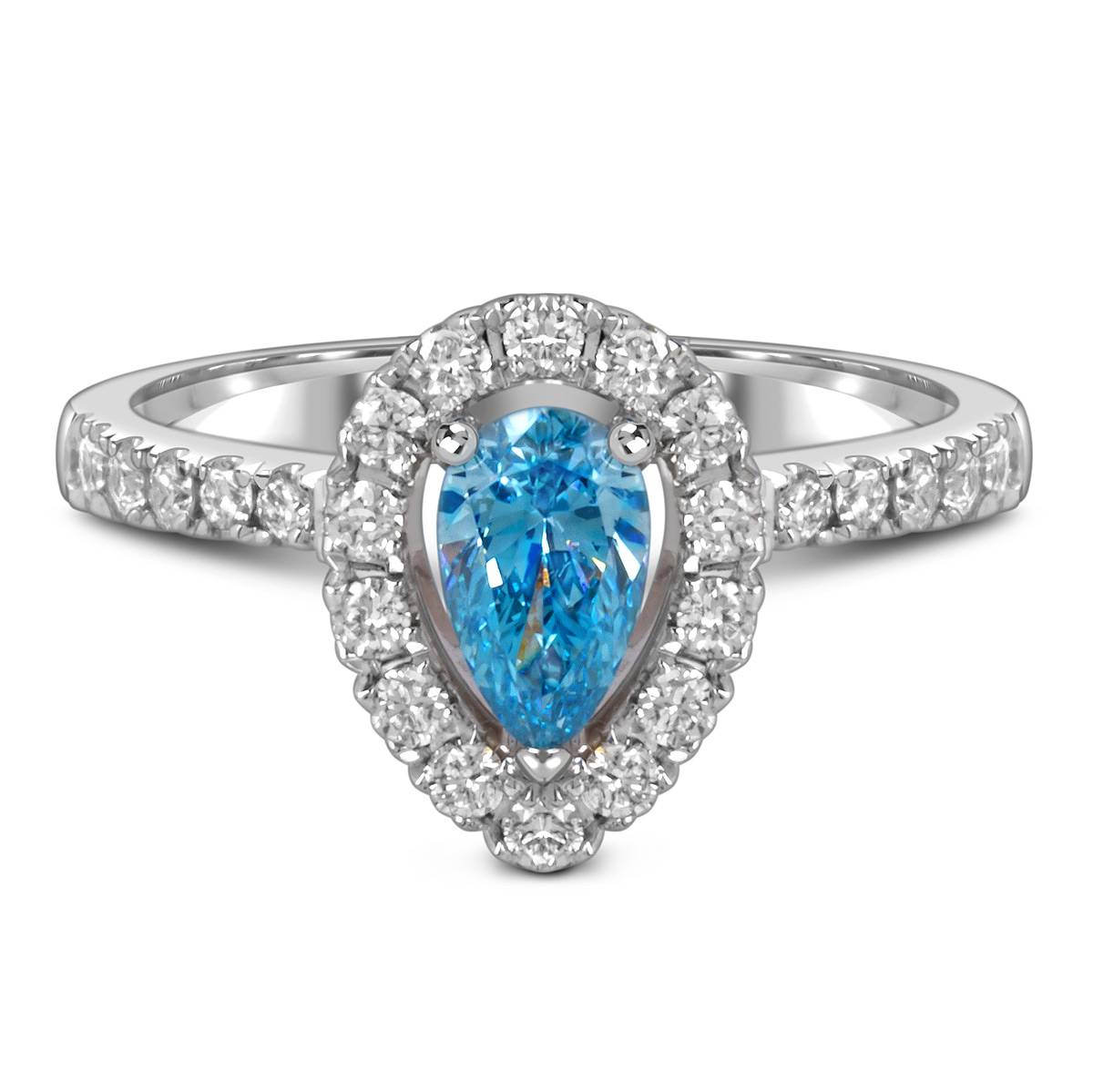 Кольцо из белого золота с бриллиантами (060185)