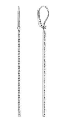 Серьги из белого золота с бриллиантами &quot;Crivelli&quot; (049094)