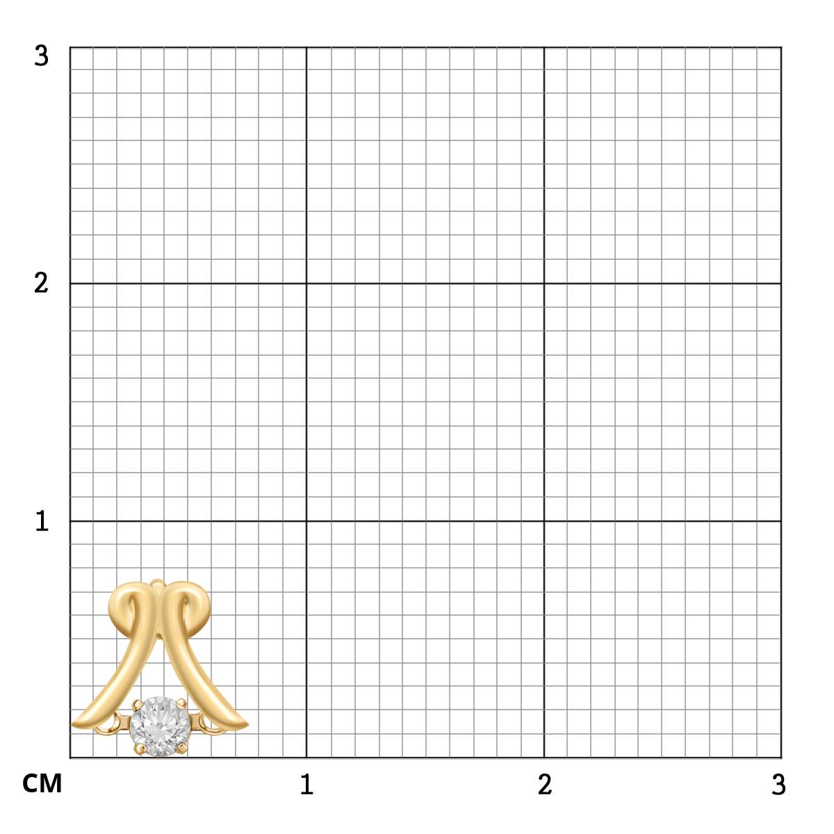 Кулон из жёлтого золота с 