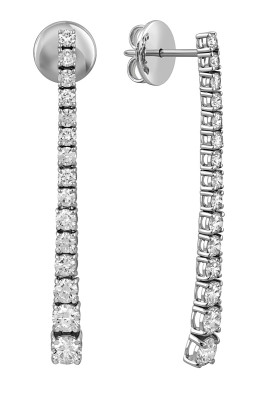 Серьги из белого золота с бриллиантами &quot;Crivelli&quot; (048942)