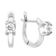 Серьги из платины с бриллиантами (044333)