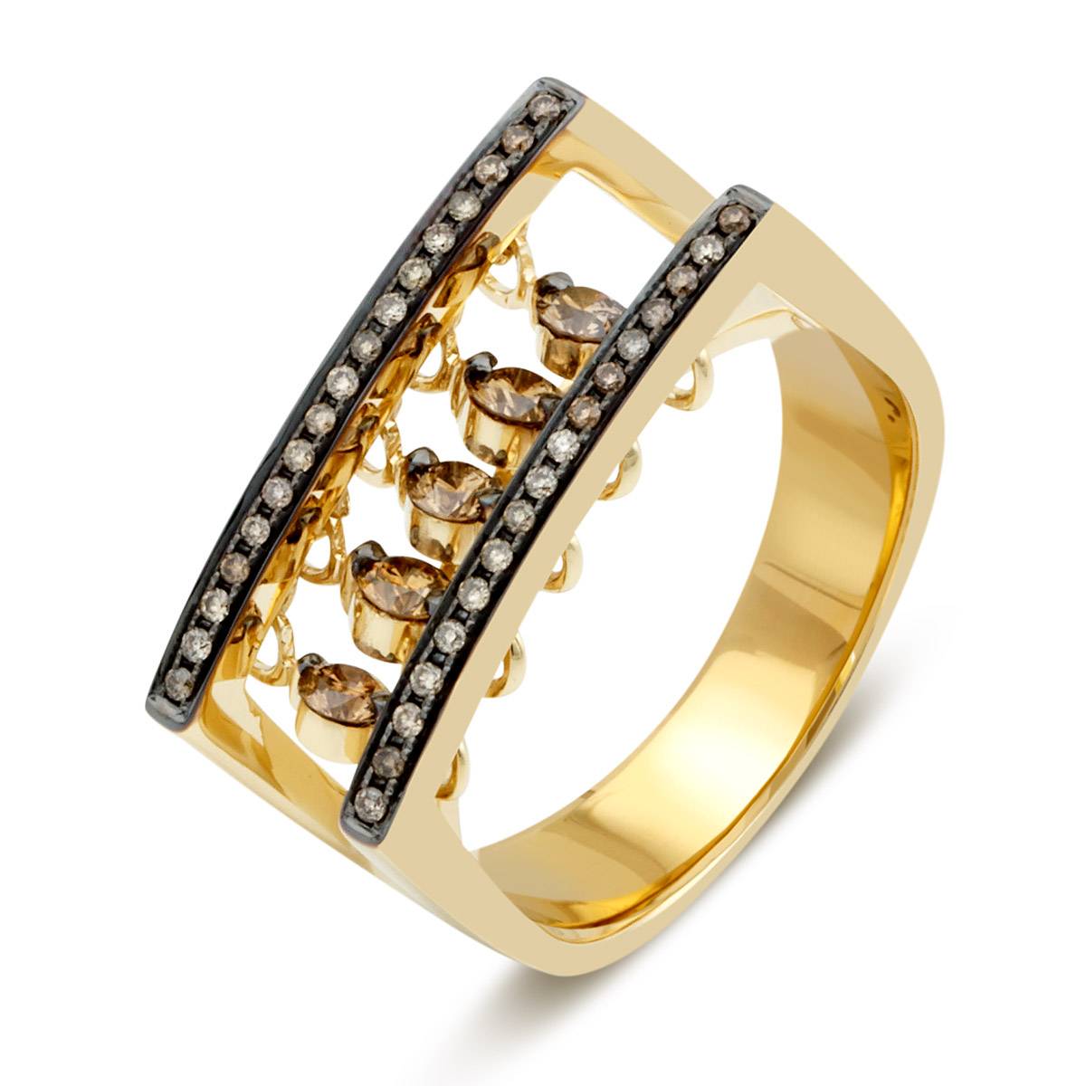 Кольцо из жёлтого золота с 