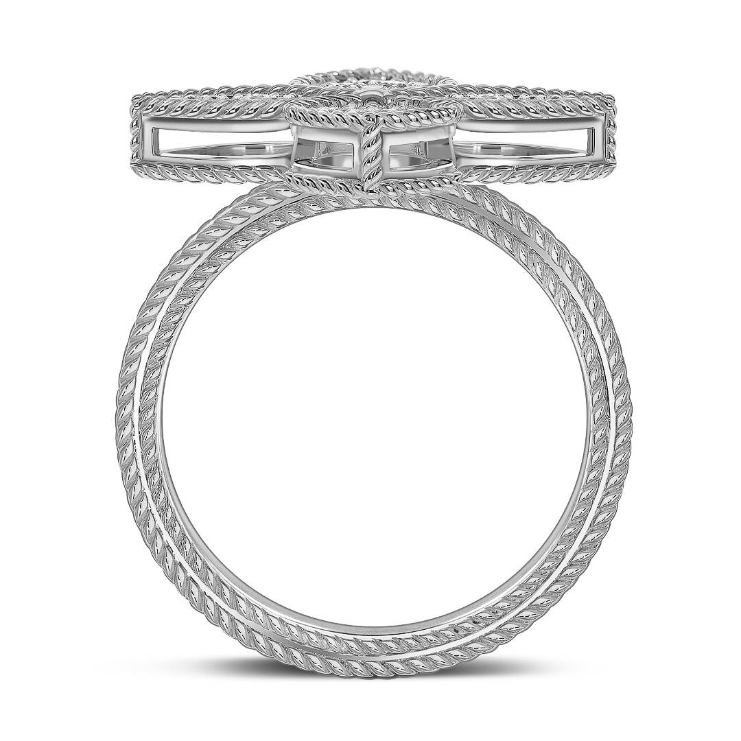 Кольцо из белого золота с бриллиантами (061582)