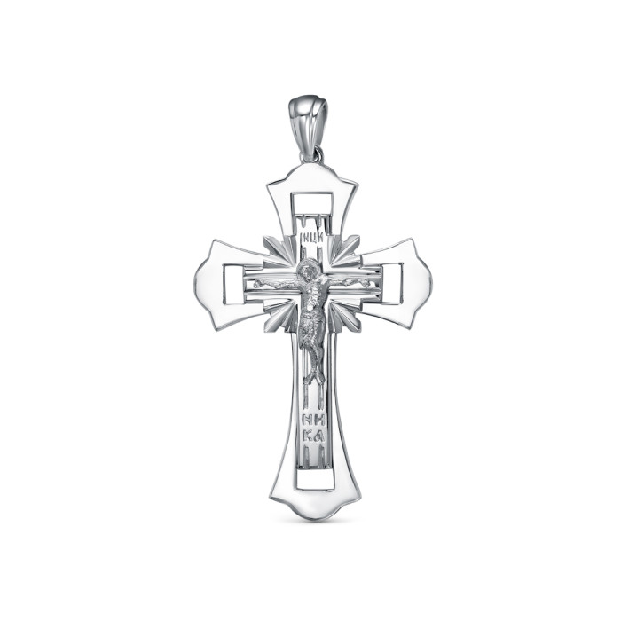 Кулон крест из платины  (057990)