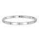 Браслет жёсткий из белого золота с бриллиантами (060519)