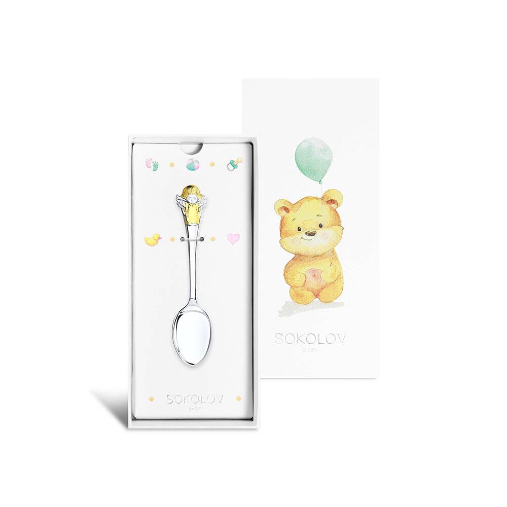 Ложка чайная из серебра (045909)