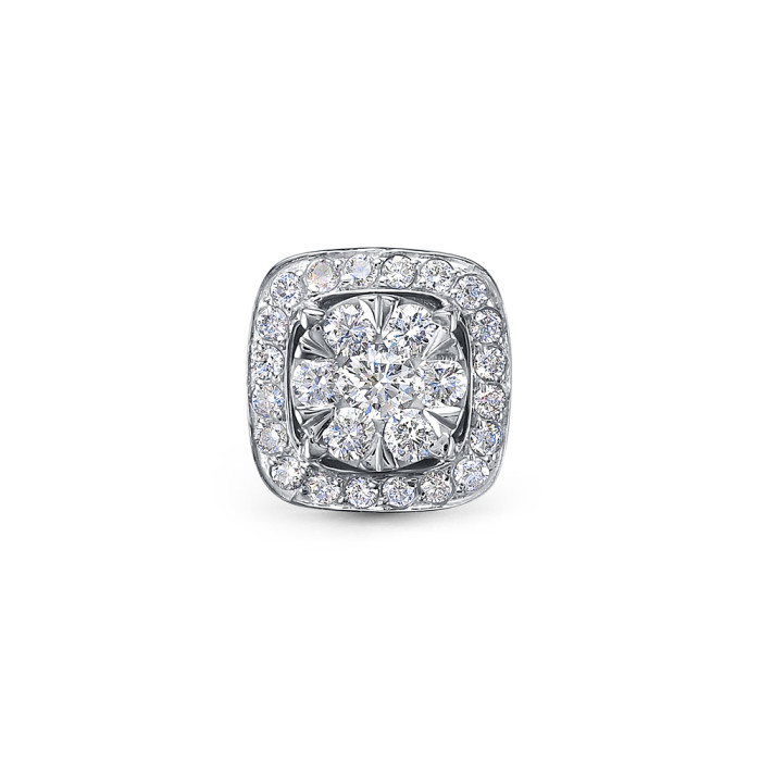 Кулон из платины с бриллиантами (058384)