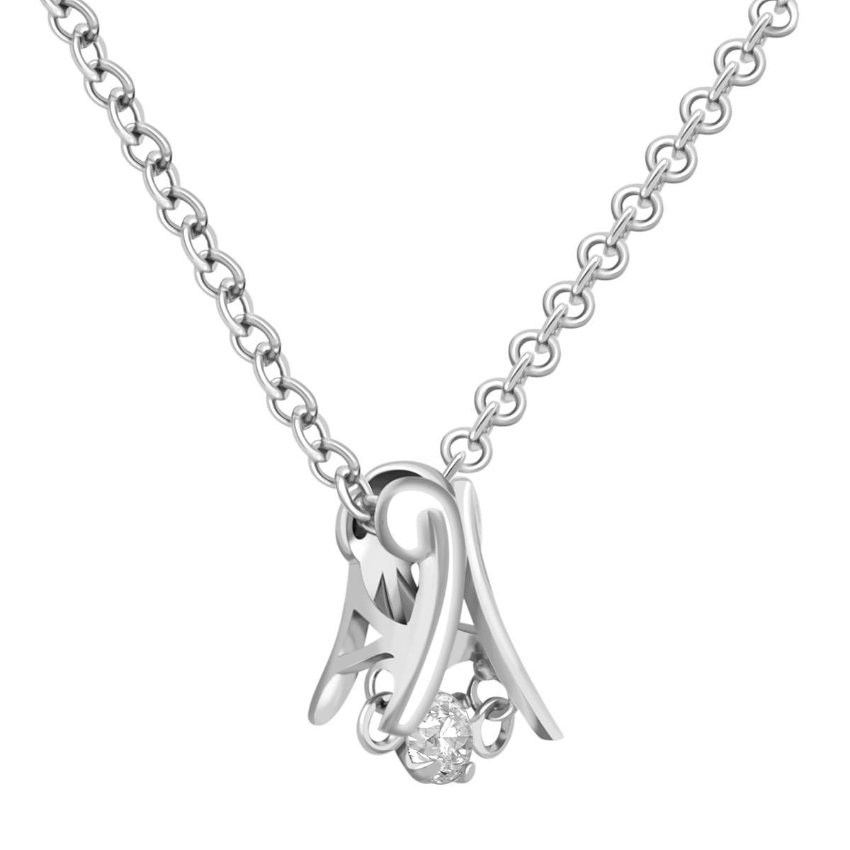 Кулон из белого золота с 