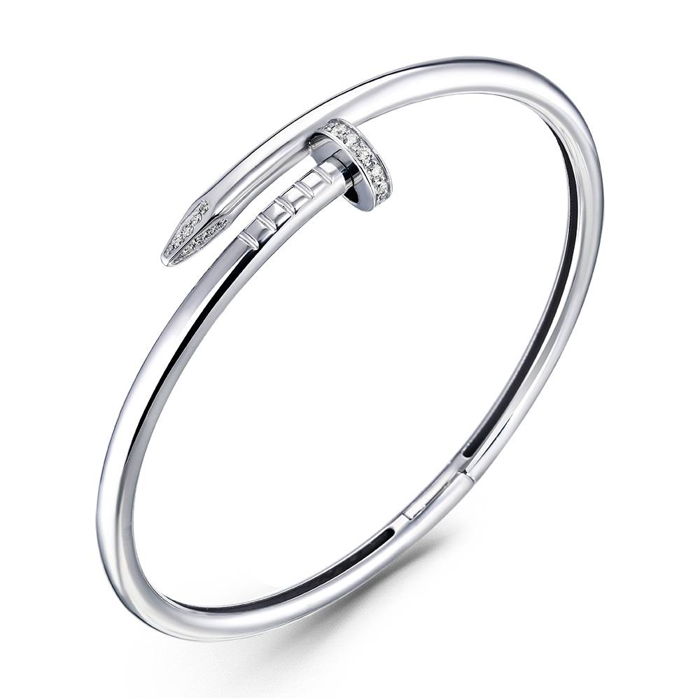 Браслет из белого золота с бриллиантами (061080)