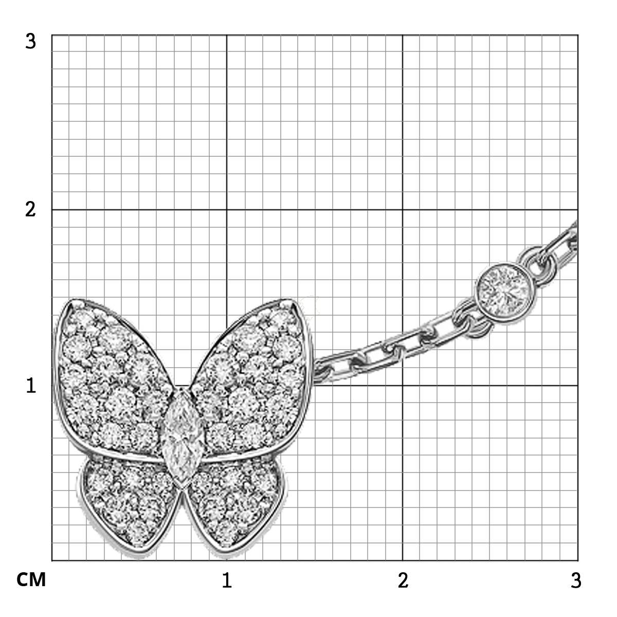 Браслет из белого золота с бриллиантами 