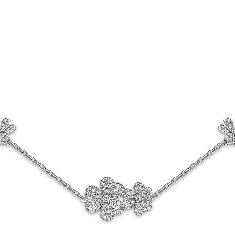 Колье из белого золота с бриллиантами (050860)