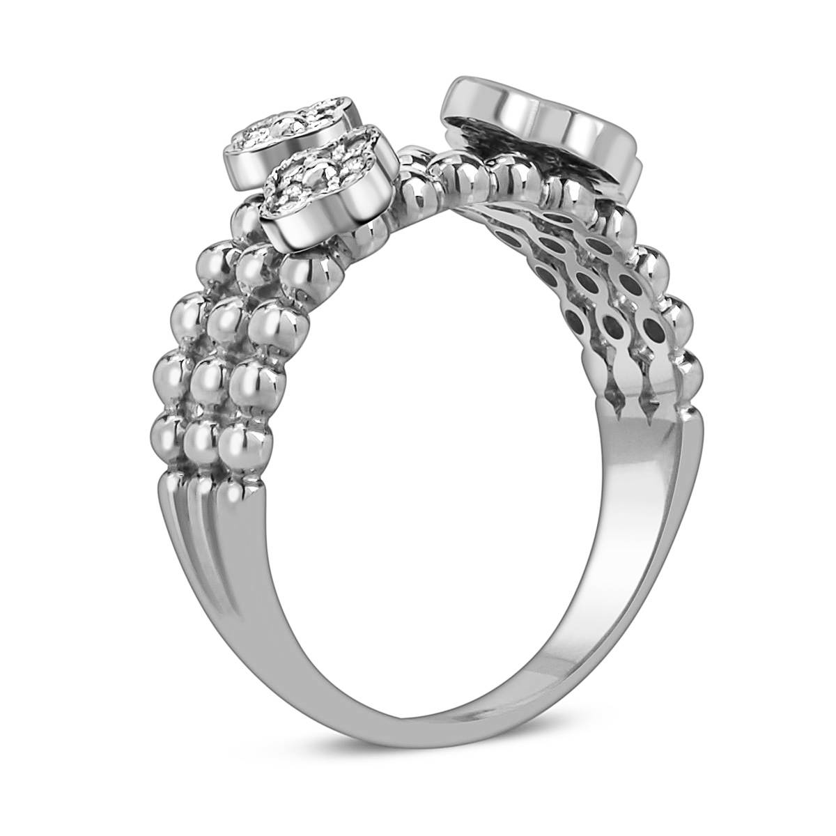 Кольцо из белого золота с бриллиантами (059968)