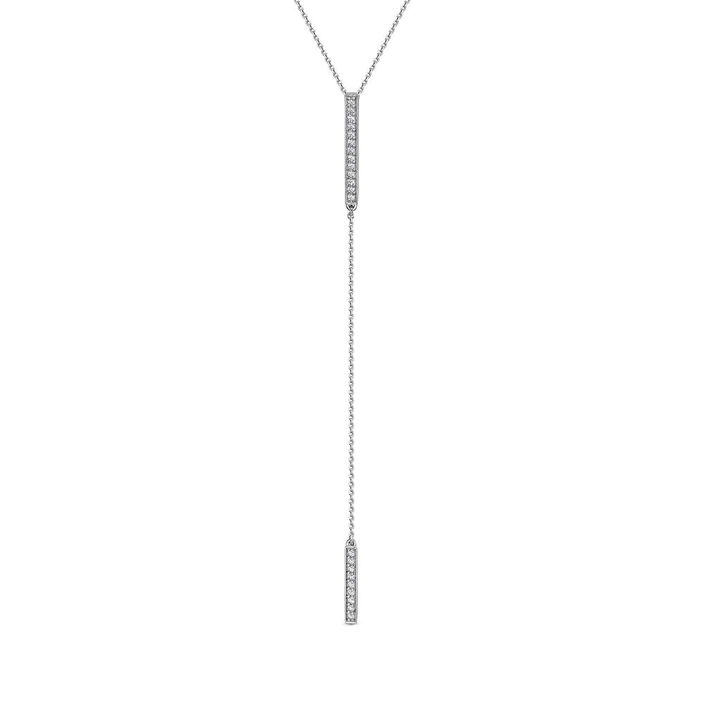 Колье из платины с бриллиантами (058545)