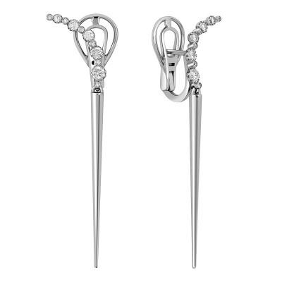 Серьги из белого золота с бриллиантами &quot;Crivelli&quot; (049093)