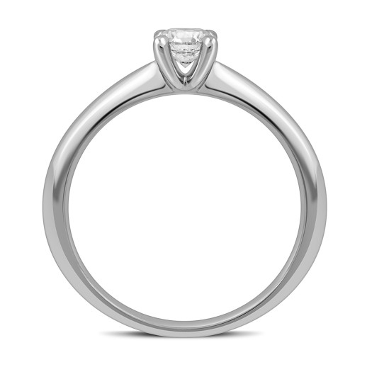 Помолвочное кольцо из белого золота с бриллиантом "Crivelli" (048963)