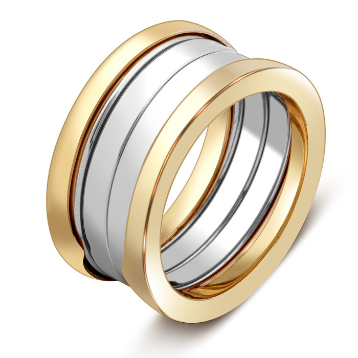 Обручальное кольцо из комбинированного золота (024598)