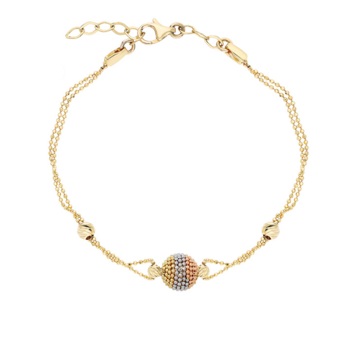 Браслет из комбинированного золота (054225)