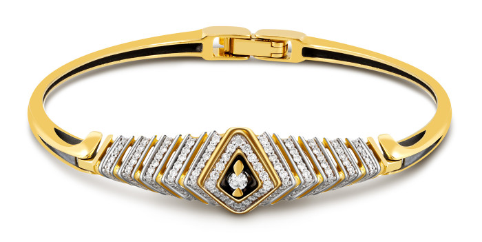 Браслет из жёлтого золота с бриллиантами (047711)