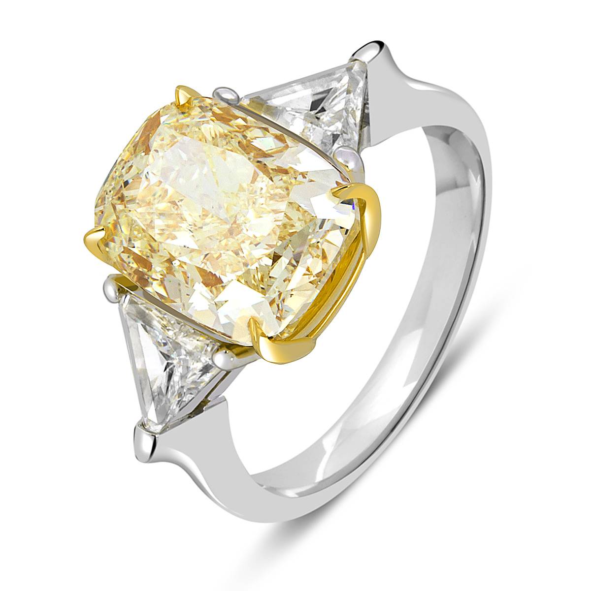 Помолвочное кольцо из белого золота с бриллиантами (051741)