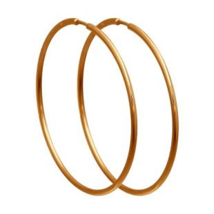Серьги конго из красного золота (040770)