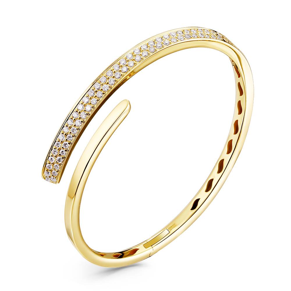 Браслет из жёлтого золота с бриллиантами (061426)