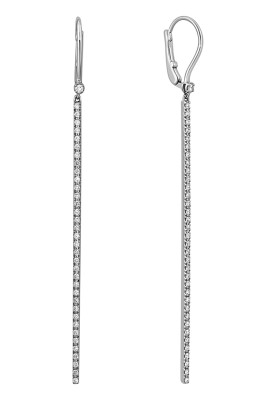 Серьги из белого золота с бриллиантами &quot;Crivelli&quot; (048924)