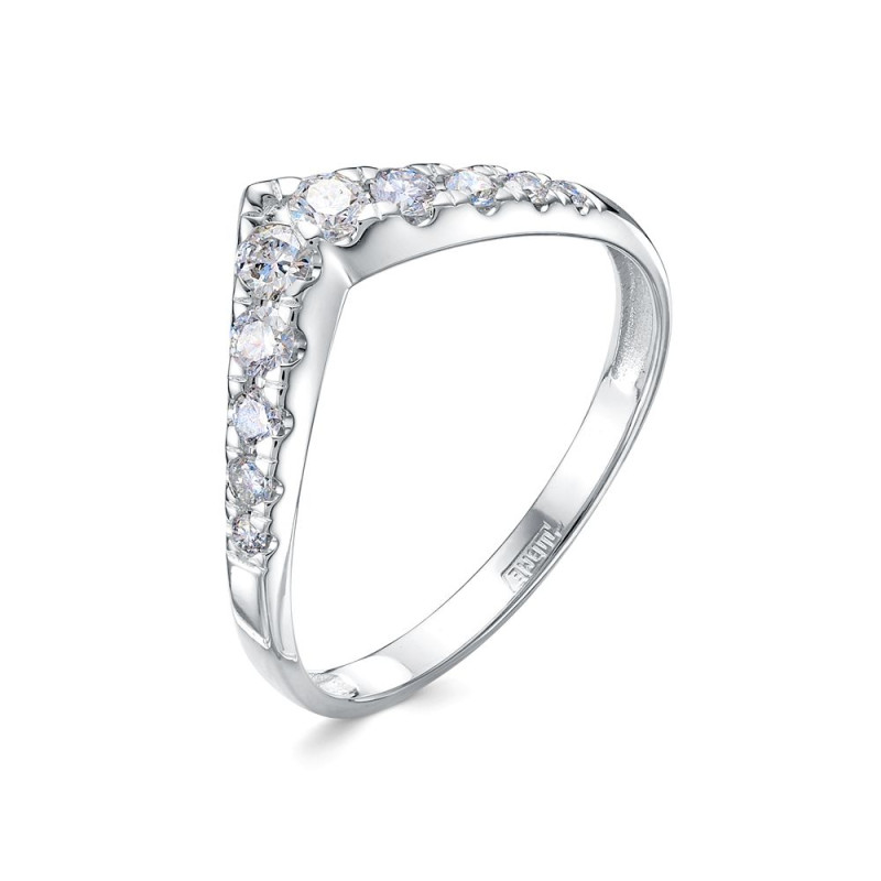 Кольцо из платины с бриллиантами (058395)