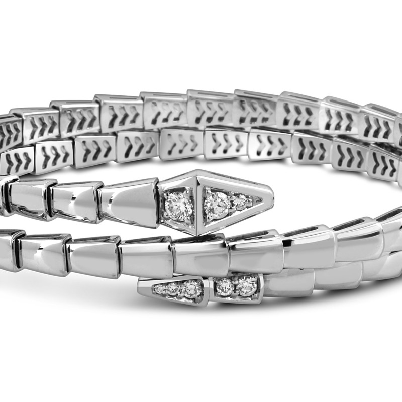 Браслет из белого золота с бриллиантами (059370)