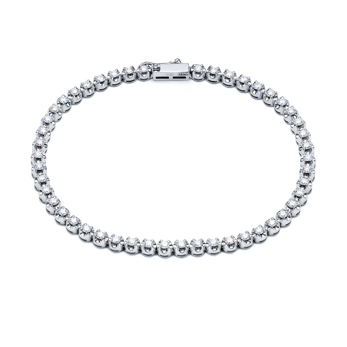 Браслет из белого золота с бриллиантами (059438)