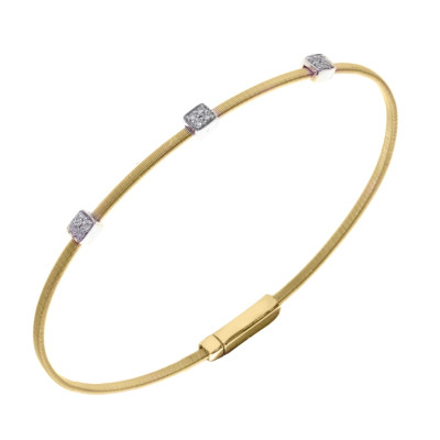 Браслет из жёлтого золота с бриллиантами (050730)