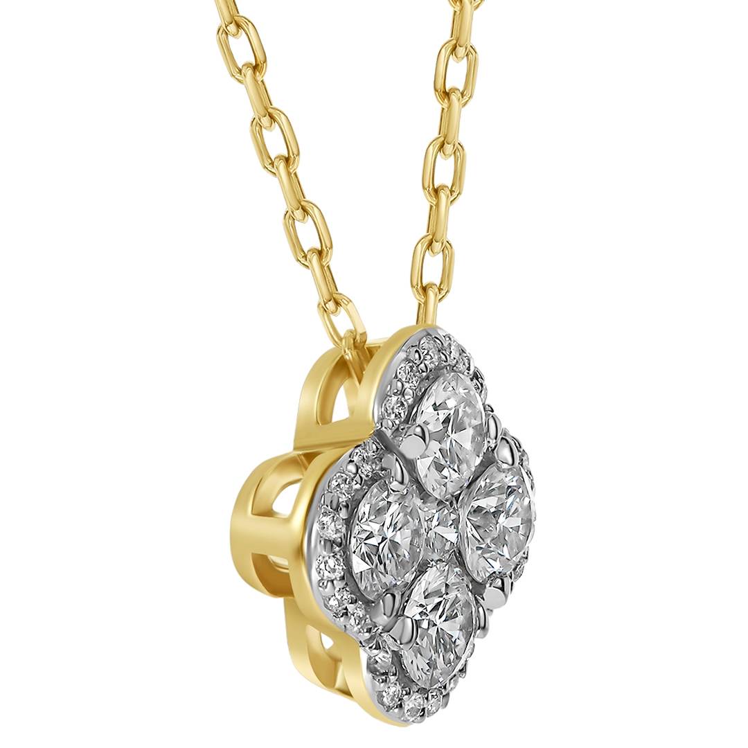 Колье из жёлтого золота с бриллиантами (062942)