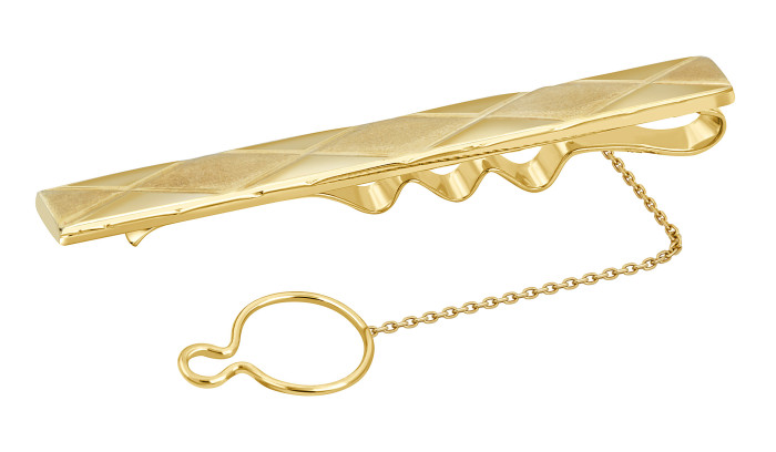 Зажим для галстука из жёлтого золота (042664)