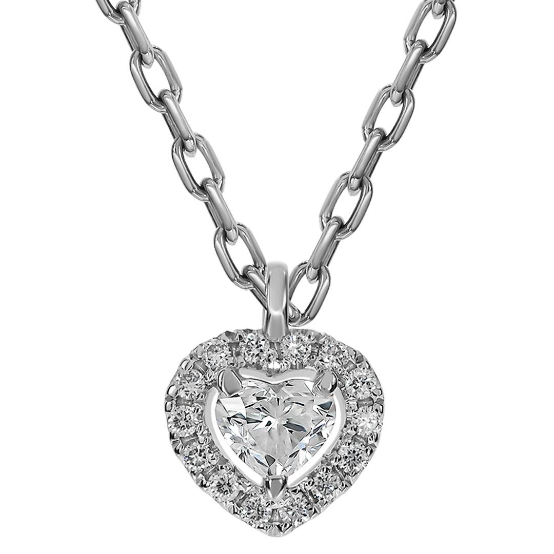 Колье из белого золота с бриллиантами 