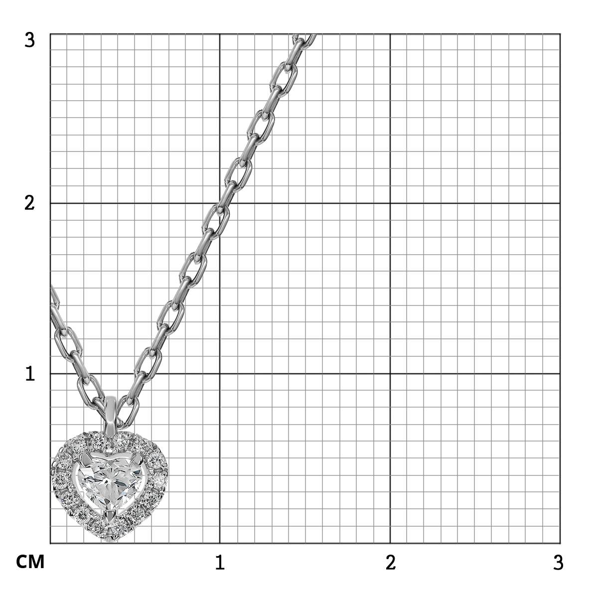 Колье из белого золота с бриллиантами 