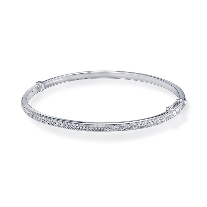 Браслет из белого золота с бриллиантами (051132)