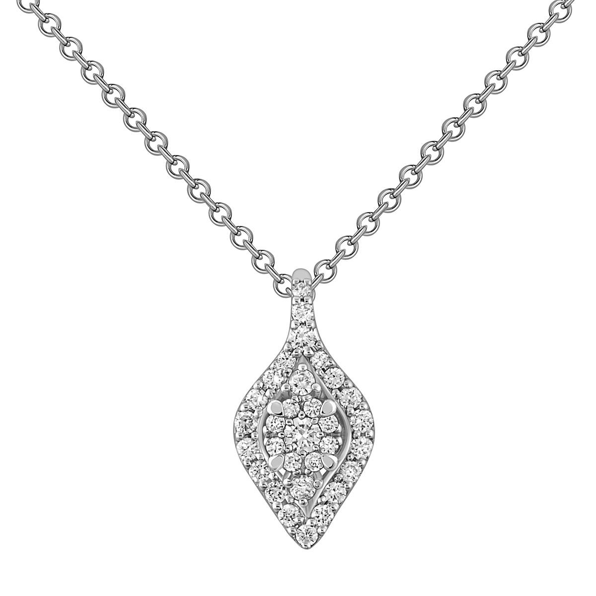 Колье из белого золота с бриллиантами 