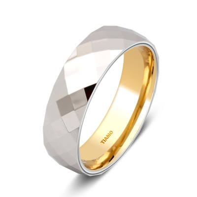 Обручальное кольцо из комбинированного золота TIAMO (000101)