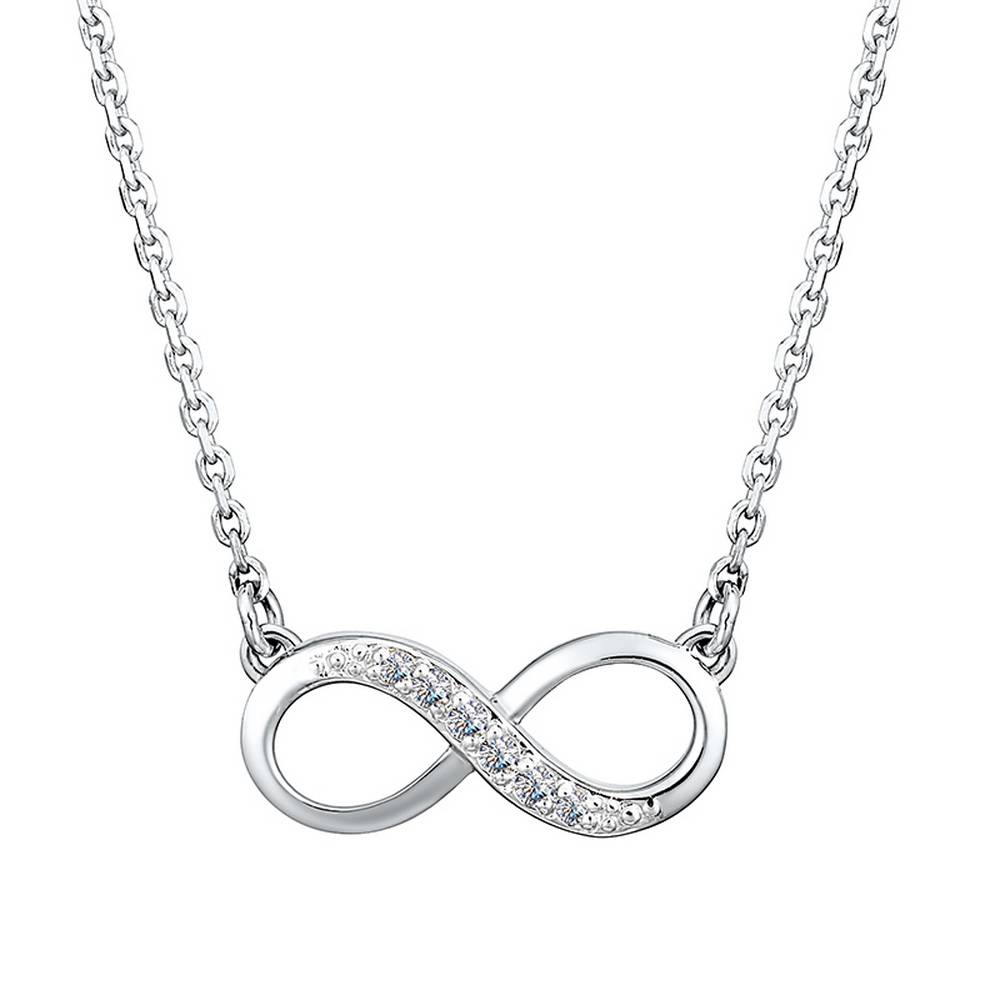 Колье из белого золота с бриллиантами (039021)