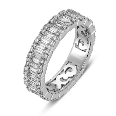 Кольцо из белого золота с бриллиантами &quot;Crivelli&quot; (051803)