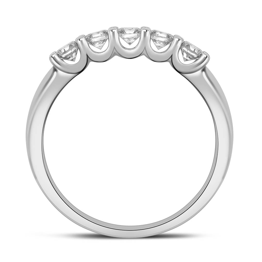 Кольцо из белого золота с бриллиантами (054168)