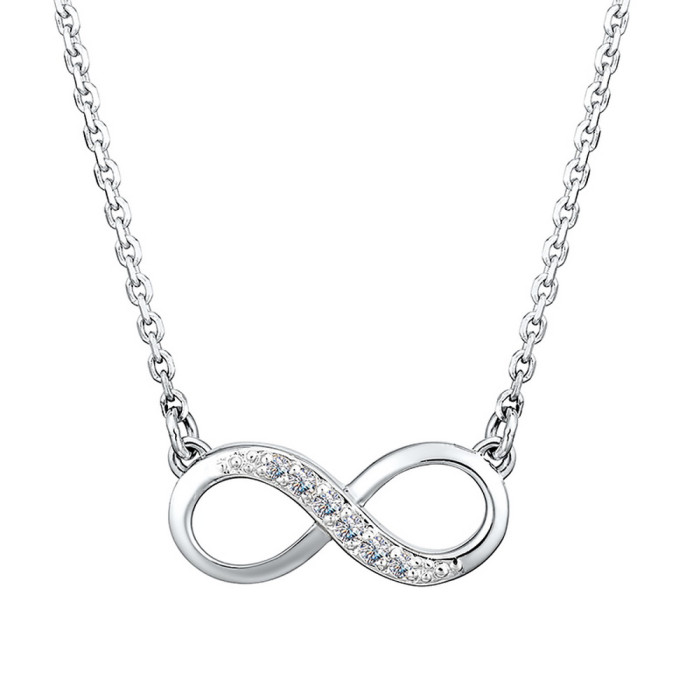 Колье из белого золота с бриллиантами (039021)