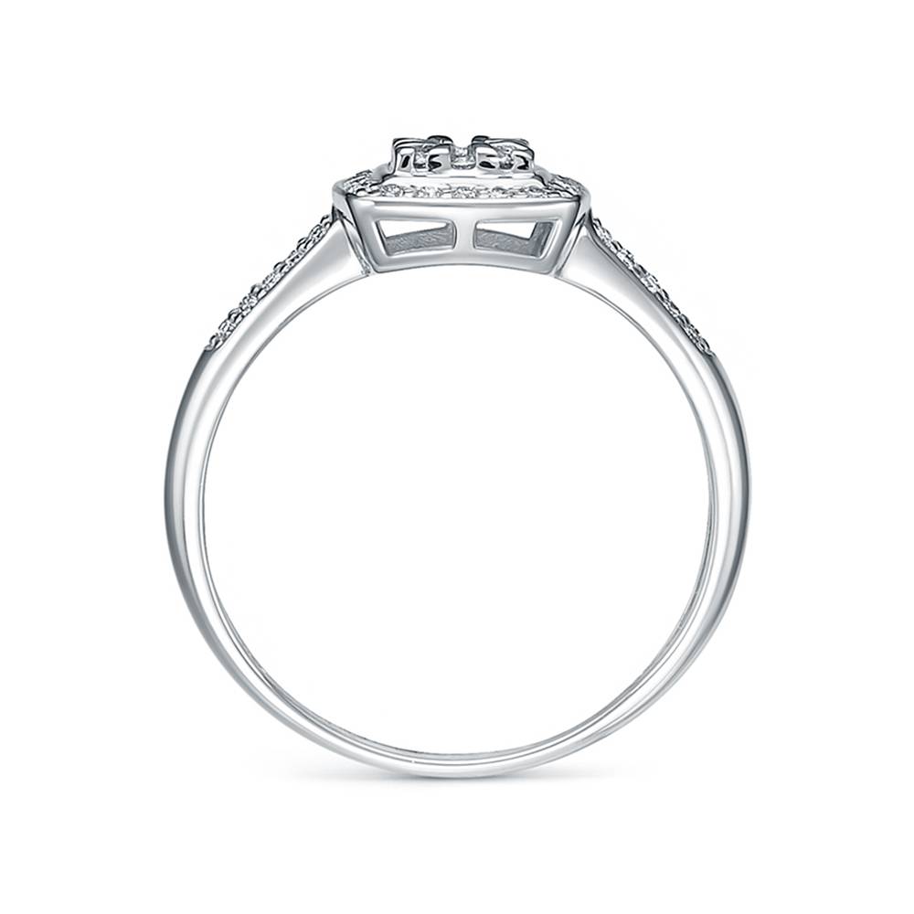 Кольцо из белого золота с бриллиантами (062958)